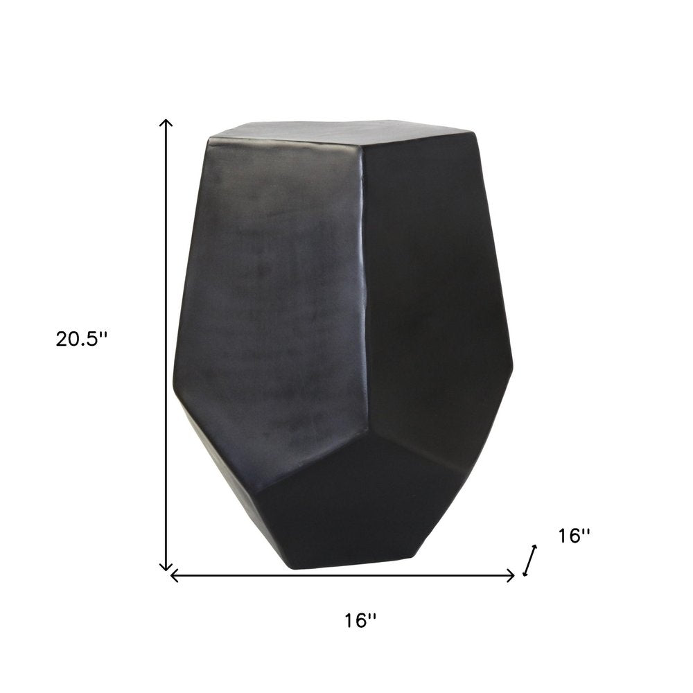21" Bronze Iron End Table