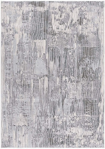 6' X 9' Blue Abstract Power Loom Area Rug