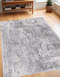 4' X 6' Blue Abstract Strokes Area Rug