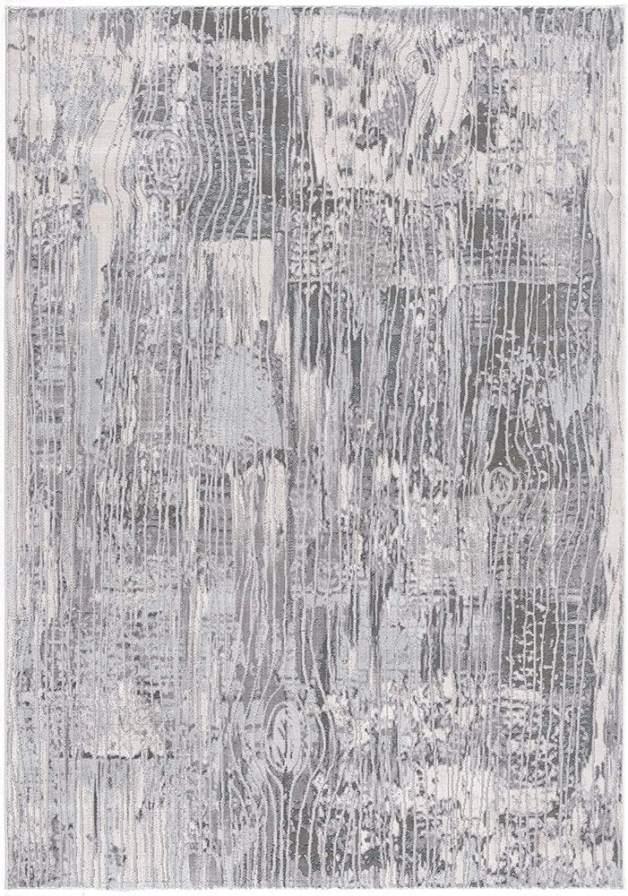 5' X 7' Blue Abstract Power Loom Area Rug