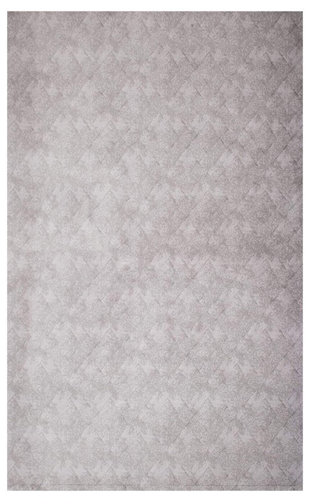 5' X 8' Gray Distressed Diamonds Area Rug