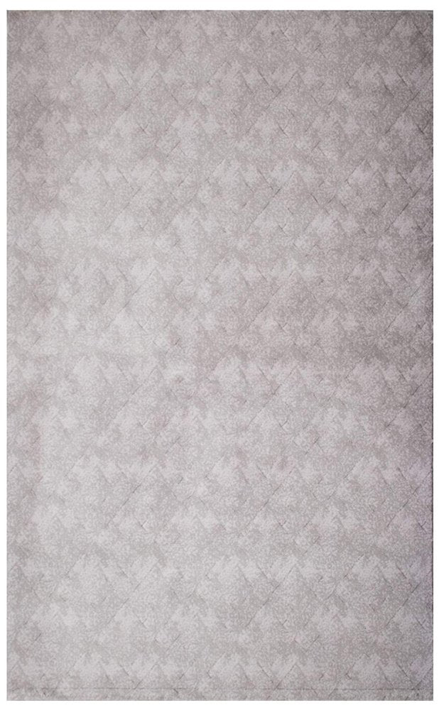 5' X 8' Gray Distressed Diamonds Area Rug