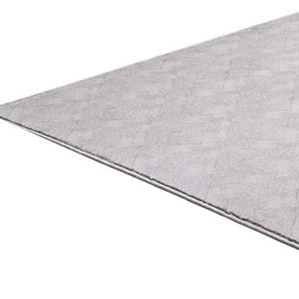 5' X 8' Gray Distressed Diamonds Area Rug