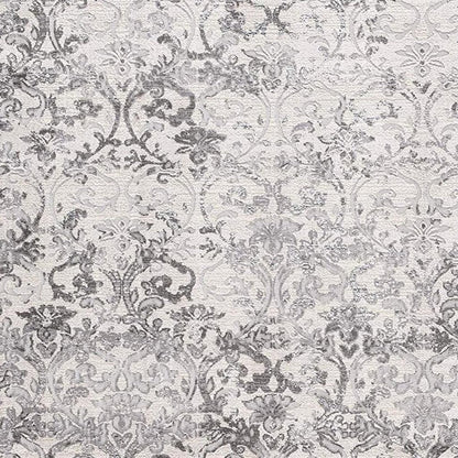 5' X 8' Cream Toile Power Loom Area Rug