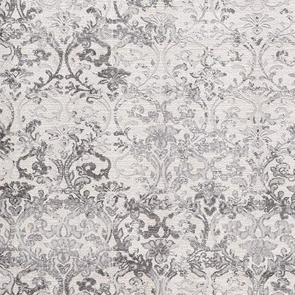 7' X 10' Cream Toile Power Loom Area Rug