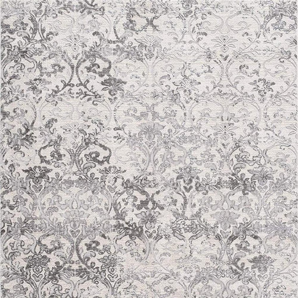 7' X 10' Cream Toile Power Loom Area Rug
