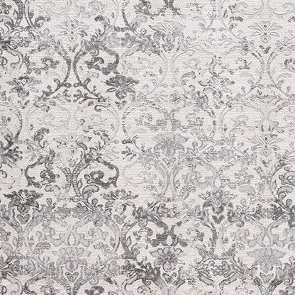 5' X 8' Cream Toile Power Loom Area Rug