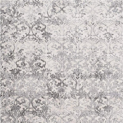 7' X 10' Cream Toile Power Loom Area Rug