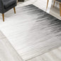 2' X 10' Black Transitional Striped Runner Rug