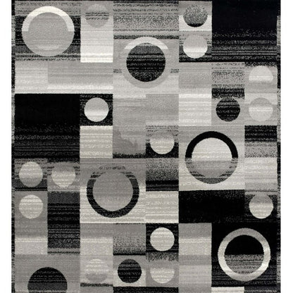 20' Gray Abstract Dhurrie Runner Rug