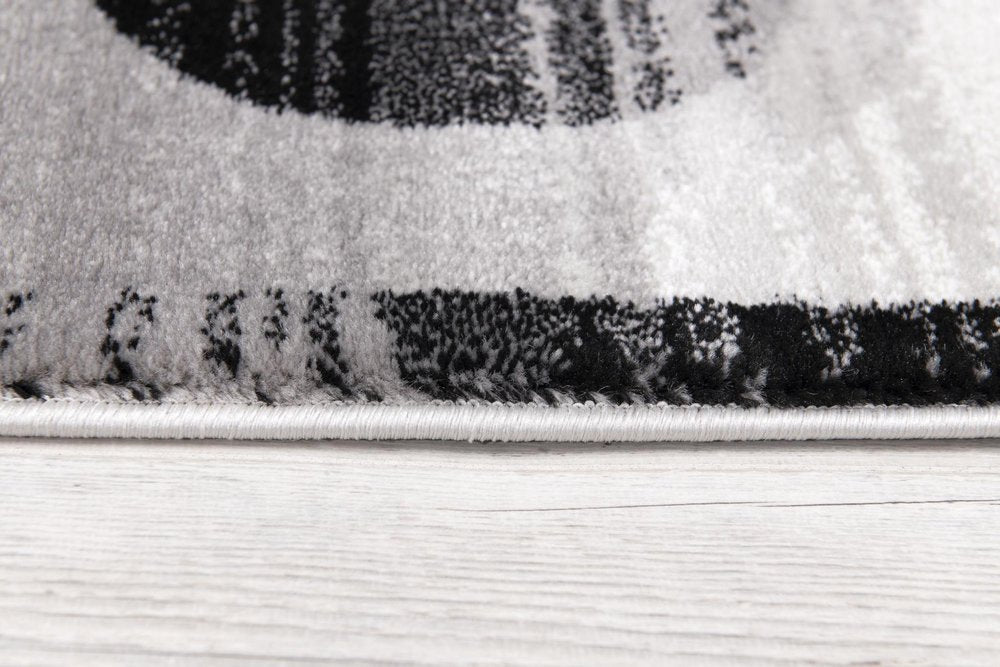 20' Gray Abstract Dhurrie Runner Rug