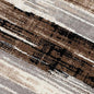10' Beige Brown and Gray Abstract Runner Rug
