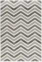10' Gray Chevron Power Loom Runner Rug