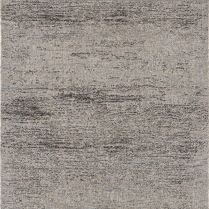 3' X 5' Blue And Gray Distressed Area Rug