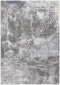 5' X 7' Gray And Ivory Abstract Area Rug