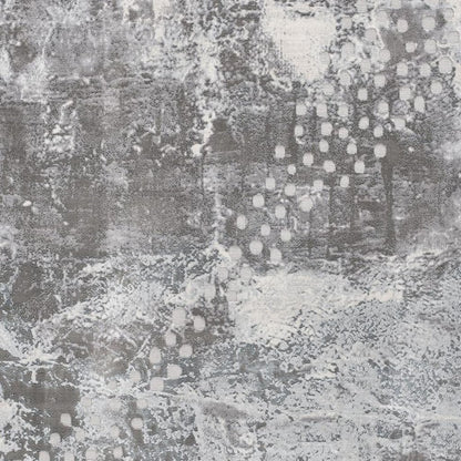 5' X 7' Gray And Ivory Abstract Area Rug