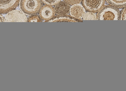 6' Natural Jute Hand Braided Round Rug