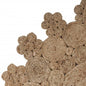 5' X 5' Natural Jute Abstract Geometric Hand Braided Area Rug