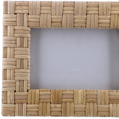 4" x 6" Natural Textural Rattan Tabletop Picture Frame