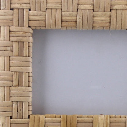 4" x 6" Natural Textural Rattan Tabletop Picture Frame