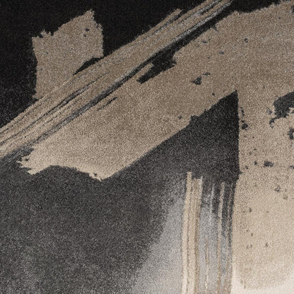 5' X 7' Gray Abstract Power Loom Area Rug