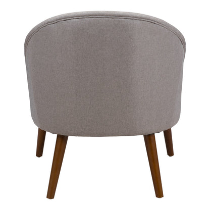 Light Gray Wooden Deep Chair