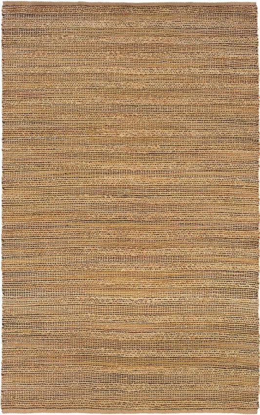 5' X 8' Brown Braided Jute Area Rug
