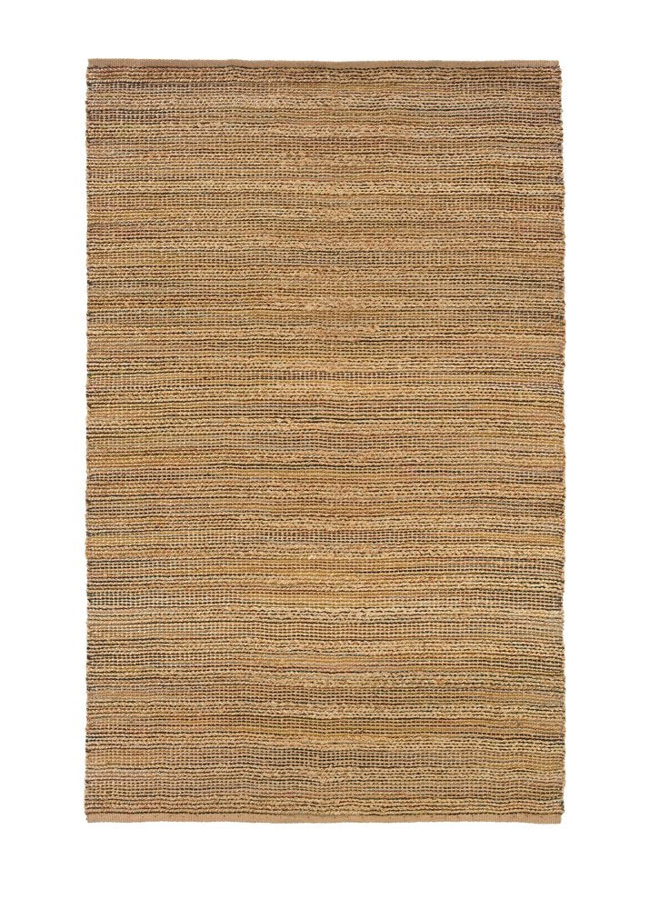 5' X 8' Brown Braided Jute Area Rug