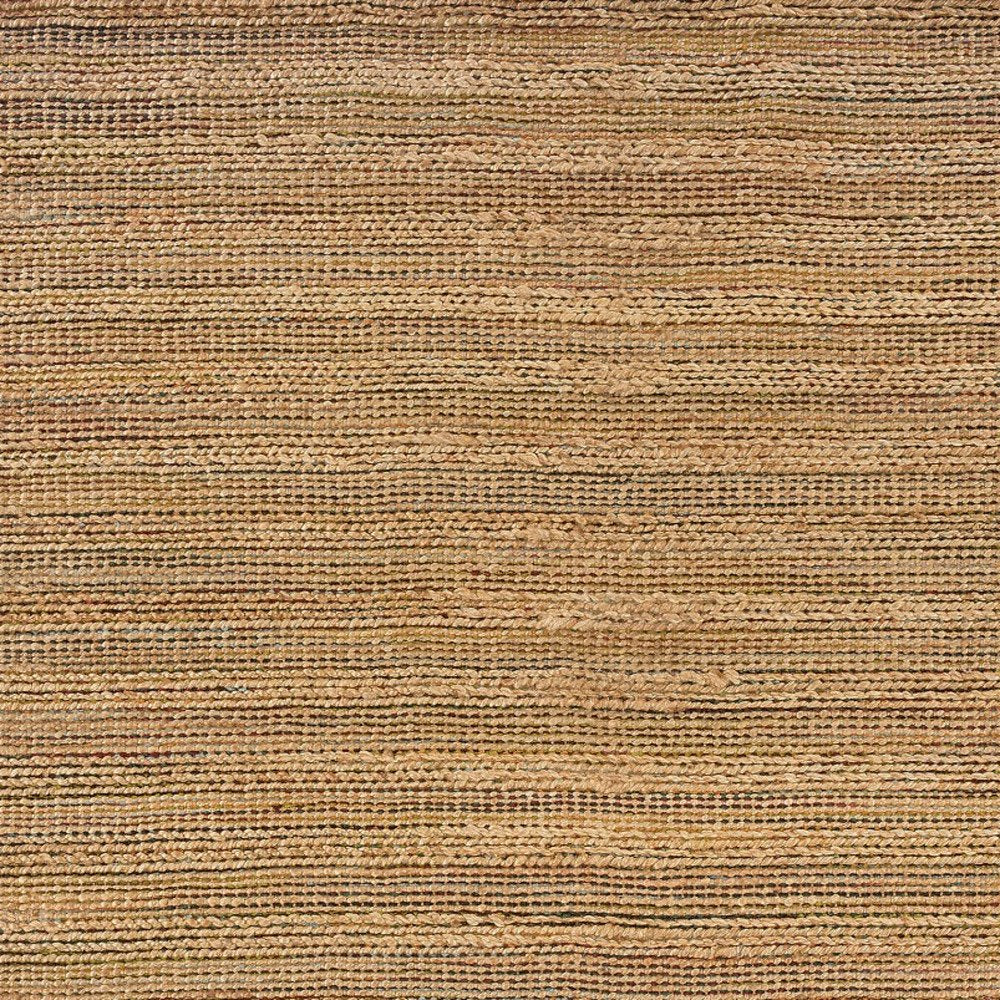 5' X 8' Brown Braided Jute Area Rug