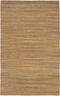 5' X 8' Brown Braided Jute Area Rug