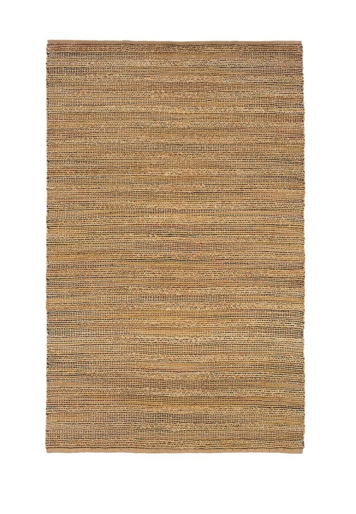 5' X 8' Brown Braided Jute Area Rug
