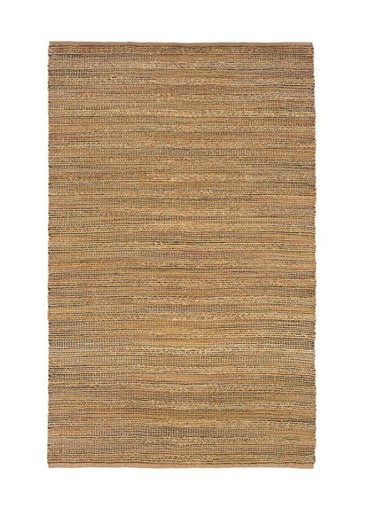5' X 8' Brown Braided Jute Area Rug