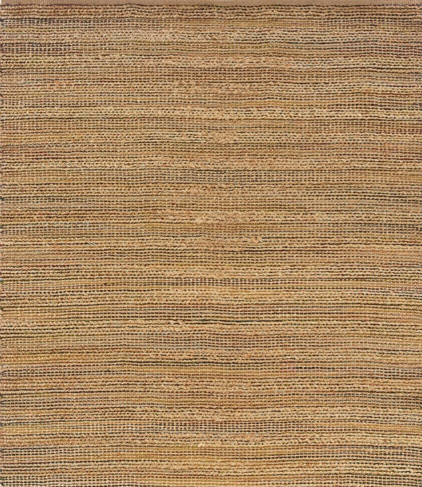 5' X 8' Brown Braided Jute Area Rug