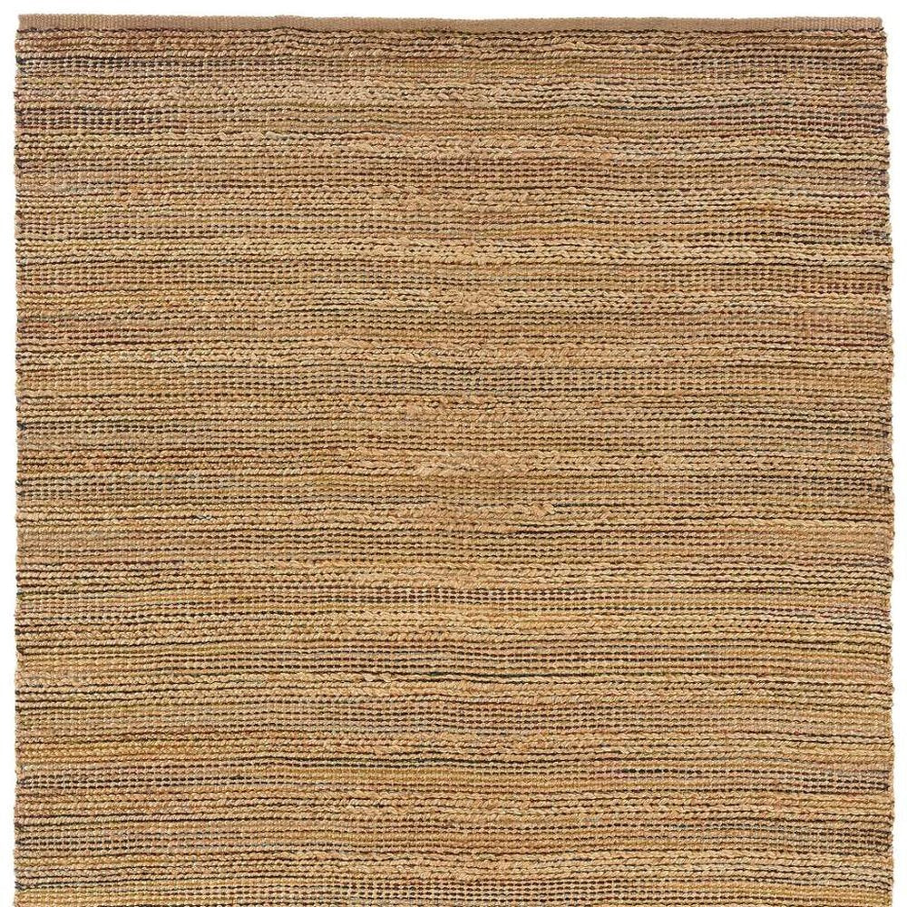 5' X 8' Brown Braided Jute Area Rug