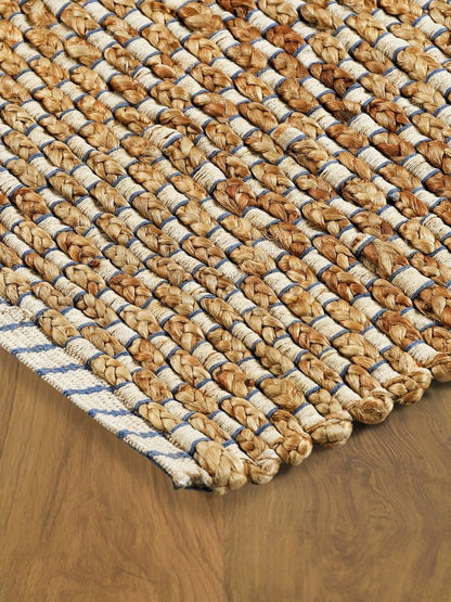 5' X 8' Natural Jute Hand Woven Area Rug