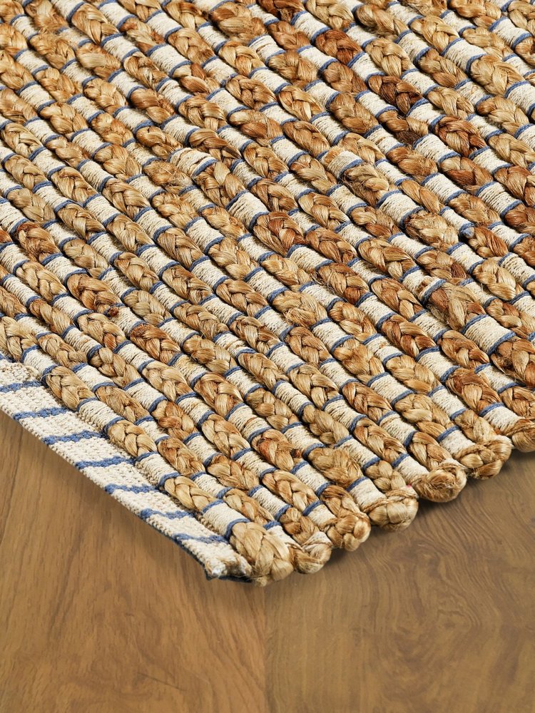 5' X 8' Natural Jute Hand Woven Area Rug