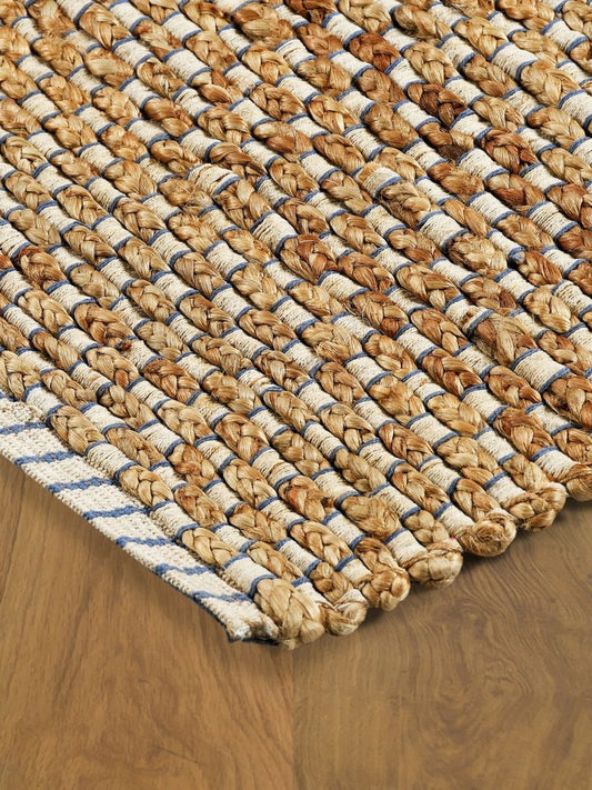 5' X 8' Natural Jute Hand Woven Area Rug