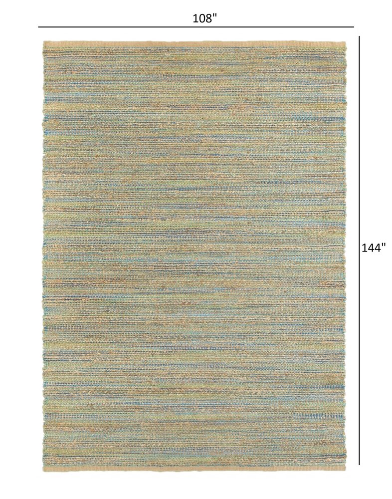 5' X 8' Multitoned Braided Jute Area Rug