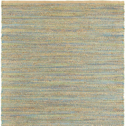 5' X 8' Multitoned Braided Jute Area Rug