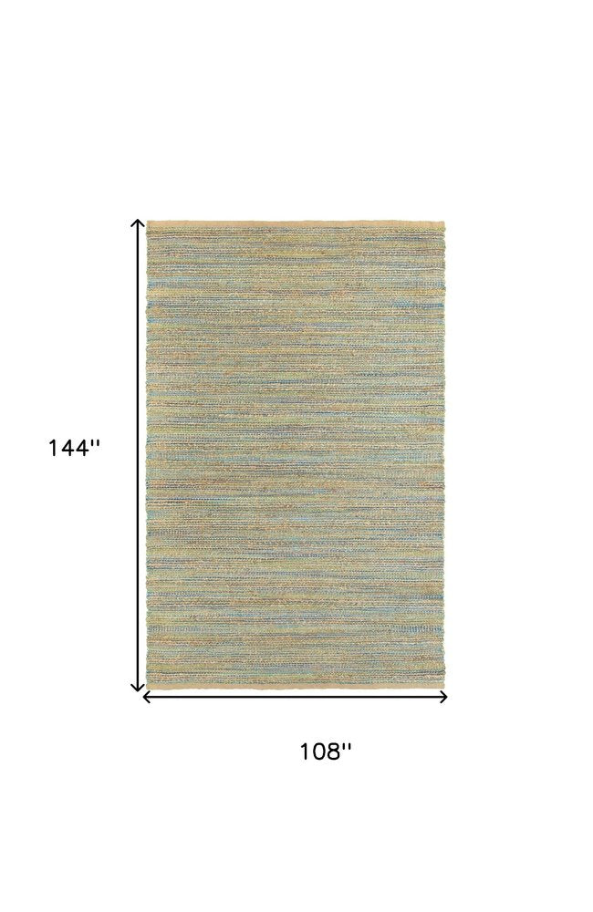 5' X 8' Multitoned Braided Jute Area Rug
