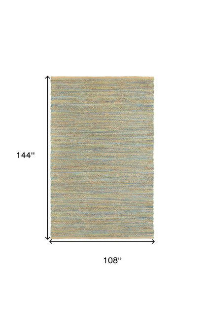 5' X 8' Multitoned Braided Jute Area Rug
