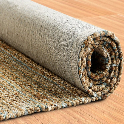 8' X 10' Natural Jute Hand Woven Area Rug