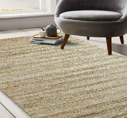 8' X 10' Natural Jute Hand Woven Area Rug