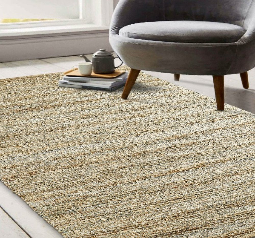 8' X 10' Natural Jute Hand Woven Area Rug