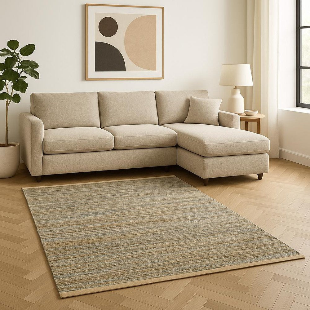 8' X 10' Natural Jute Hand Woven Area Rug