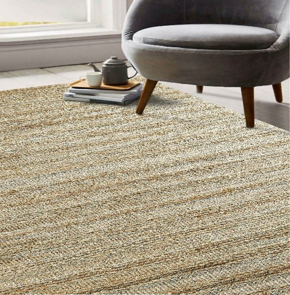 8' X 10' Natural Jute Hand Woven Area Rug