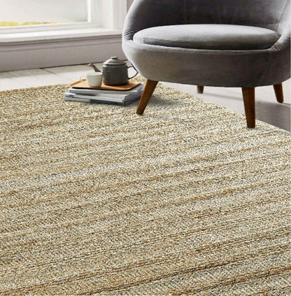 8' X 10' Natural Jute Hand Woven Area Rug