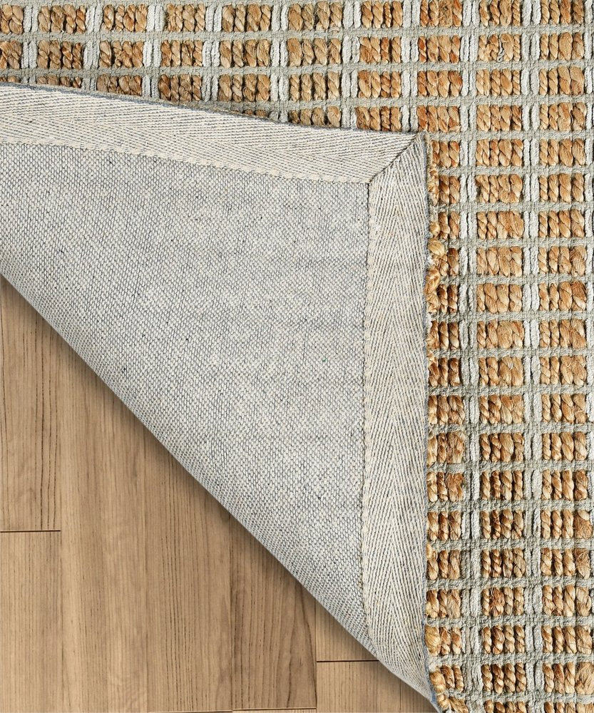 5' X 8' Natural Jute Hand Woven Area Rug