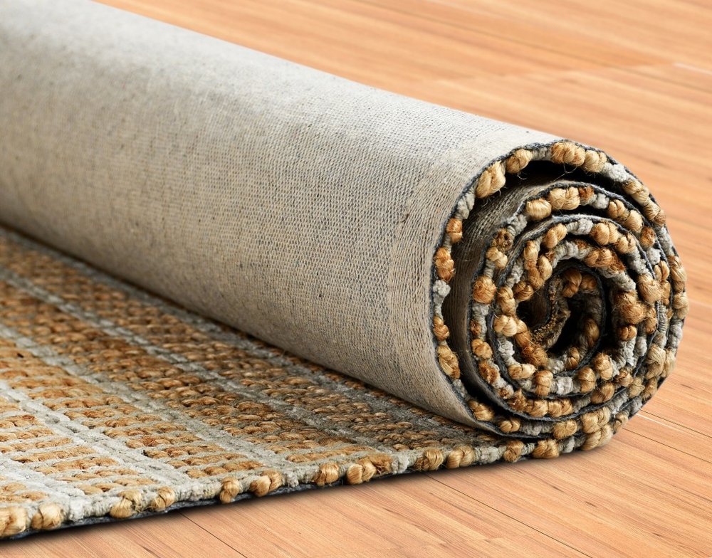 5' X 8' Natural Jute Hand Woven Area Rug
