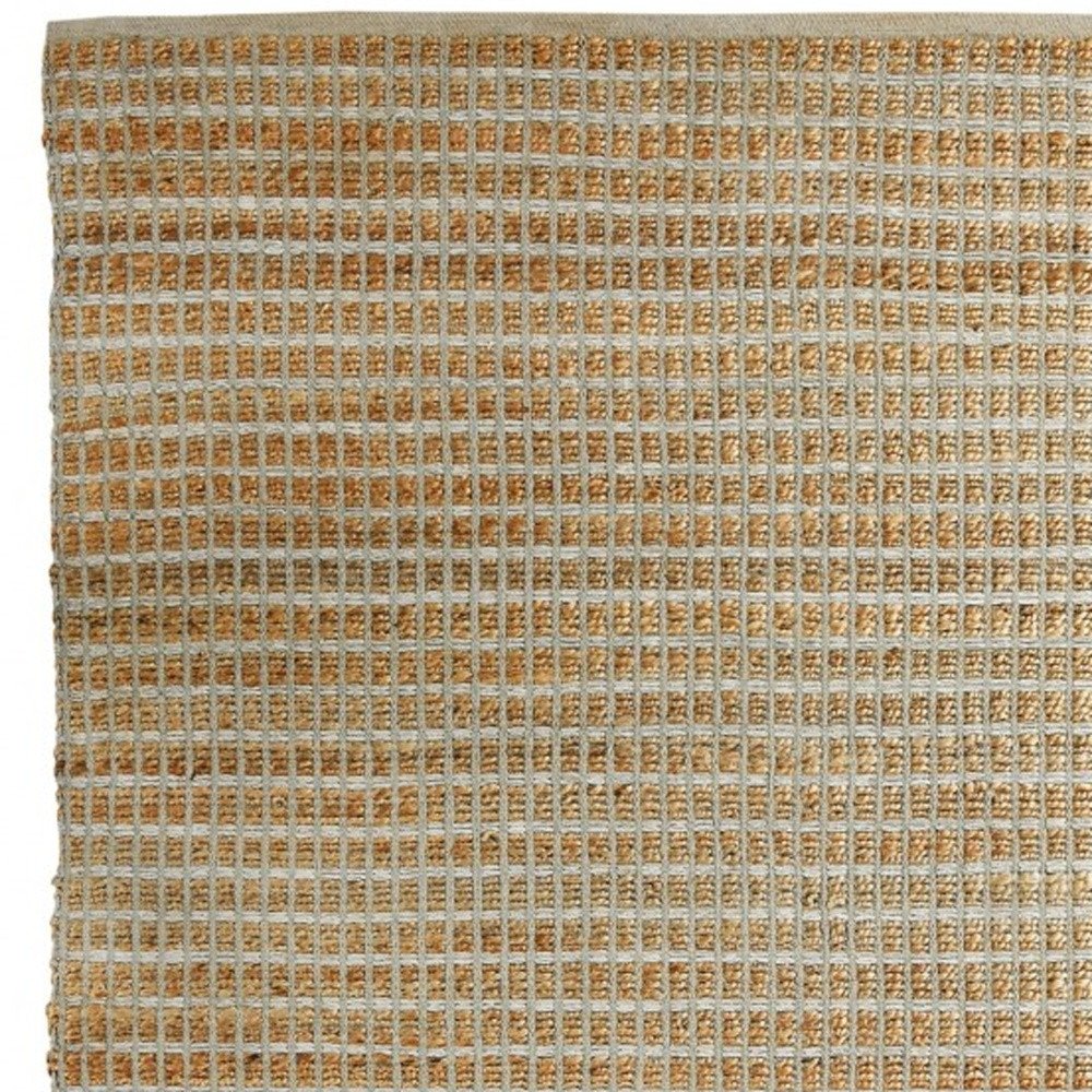 5' X 8' Natural Jute Hand Woven Area Rug
